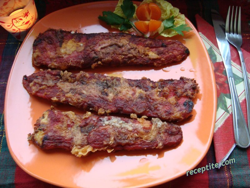 Снимки към Чушки бюрек със сос