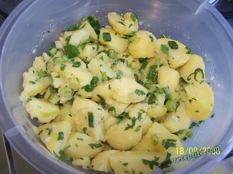 Снимки към Картофена салата с кромид лук