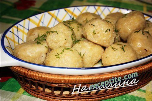 Снимки към Варени картофени кюфтета с плънка