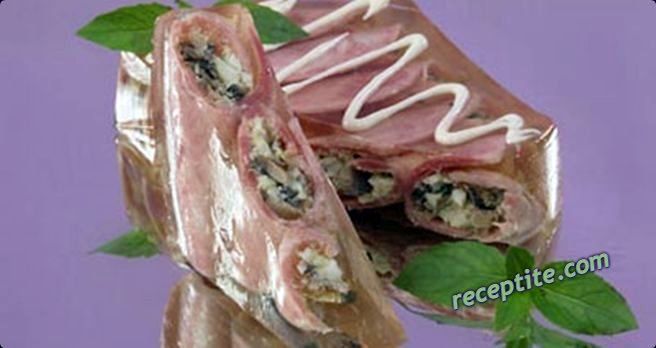 Снимки към Желирани шункови рула