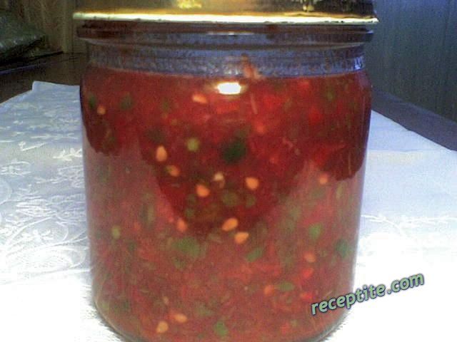 Снимки към Млени сурови чушки и домати