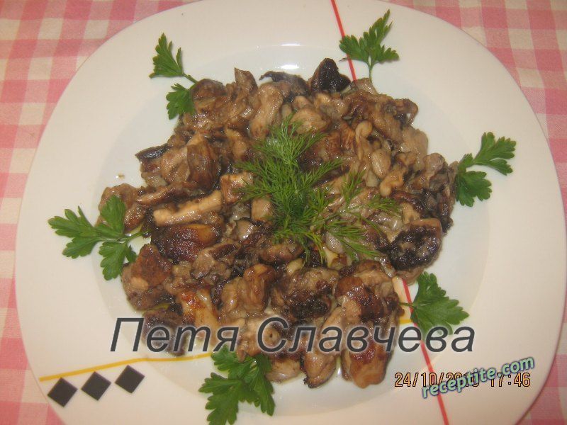 Снимки към Сотирани гъби