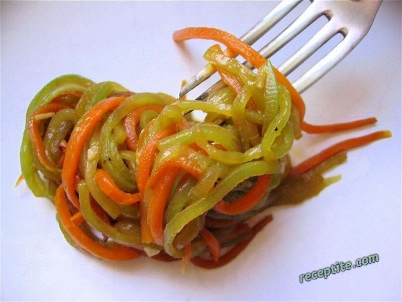 Снимки към Зеленчукови спагети