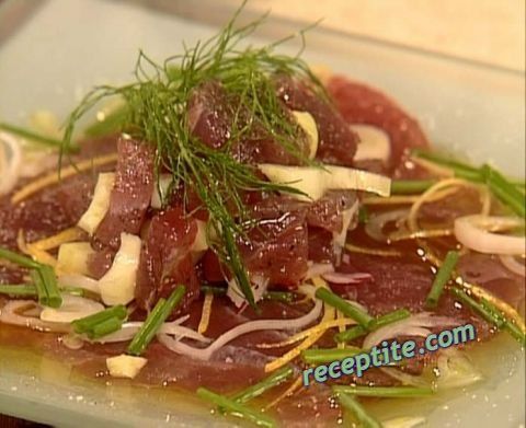 Снимки към Карпачо и тартар с филе от риба тон