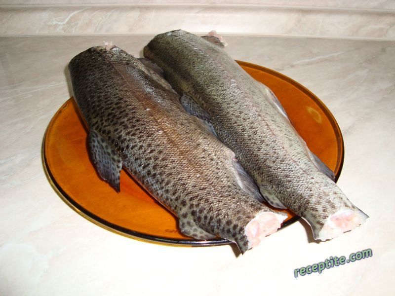 Снимки към Печена риба с горчица на грил тиган