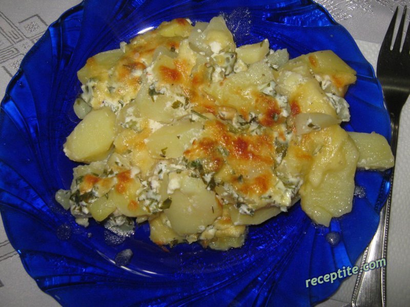 Снимки към Запечени картофи със сметана