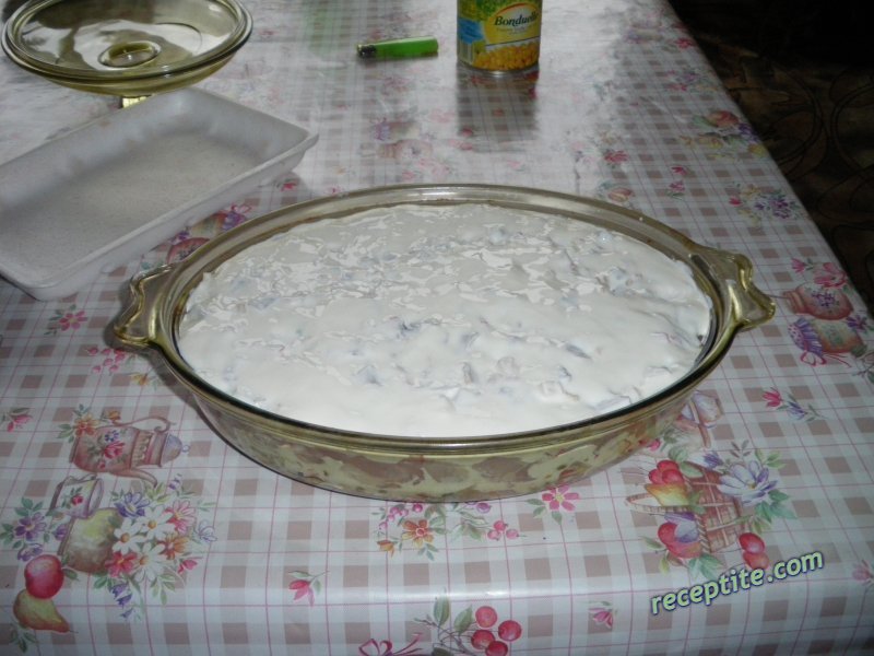 Снимки към Пилешка глезотия със зеленчуци и сметана