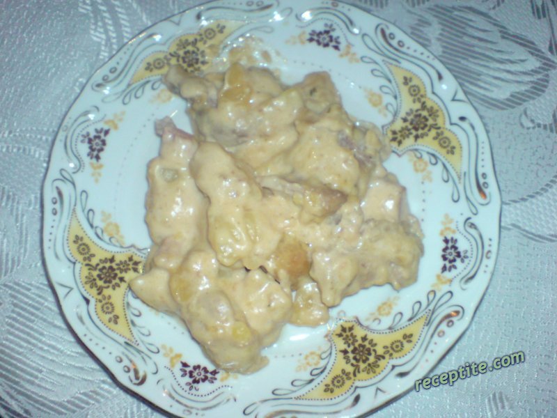 Снимки към Мариновани пилешки хапки в гърне