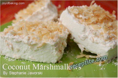 Снимки към Бонбони Маршмелоу (Marshmallows) - кокосови