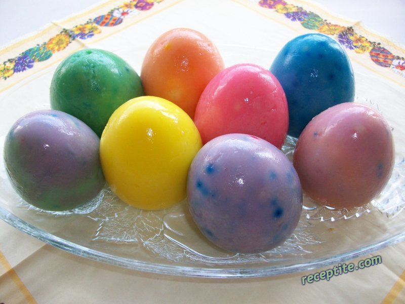 Снимки към Желирани Великденски яйца