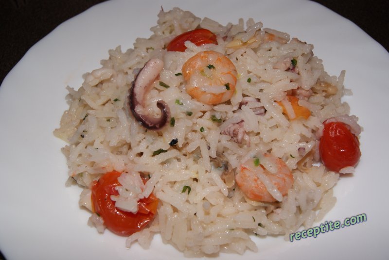 Снимки към Ризото с морски дарове