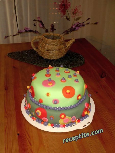 Снимки към Вита торта с извара и плодове