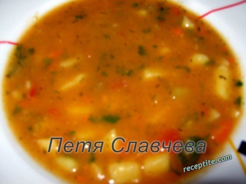 Снимки към Картофена супа с готова крем-супа