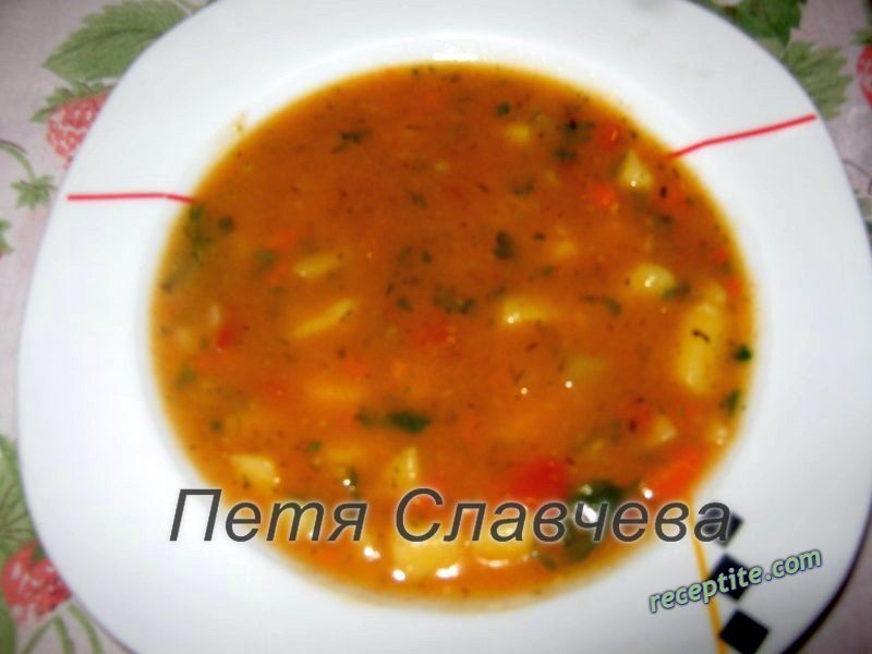 Снимки към Картофена супа с готова крем-супа