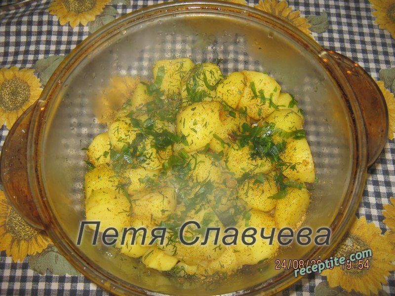 Снимки към Печени картофи с бутчета