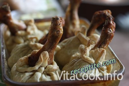 Снимки към Пилешки бутчета в тесто с плънка