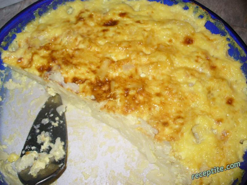Снимки към Макарони на фурна с яйца и захар