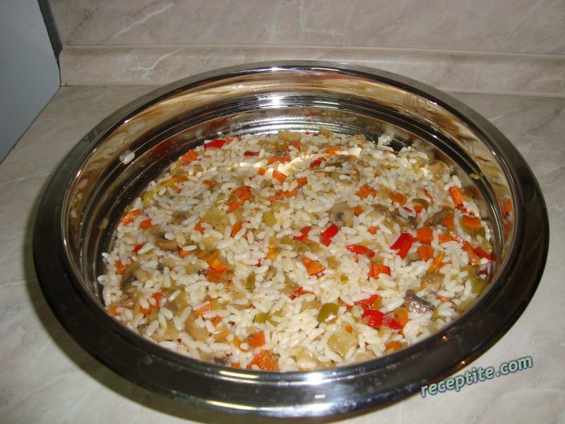 Снимки към Ориз басмати със зеленчуци и яйца