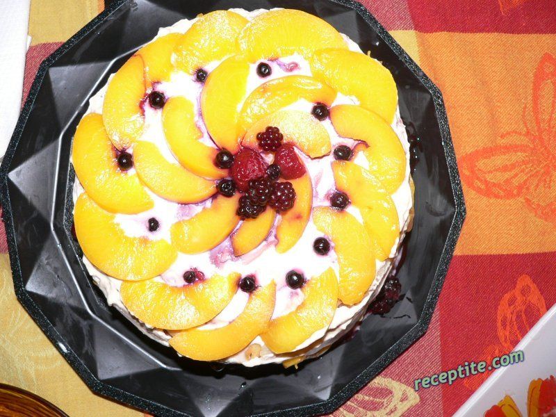 Снимки към Студена бишкотена торта разрешена за диета