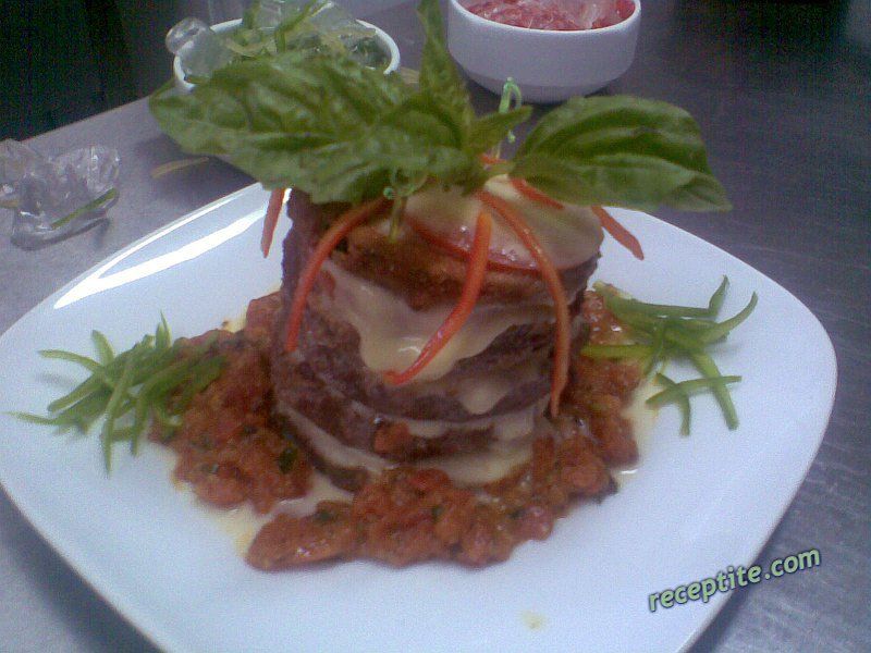Снимки към Кула от патладжан а ла Торо