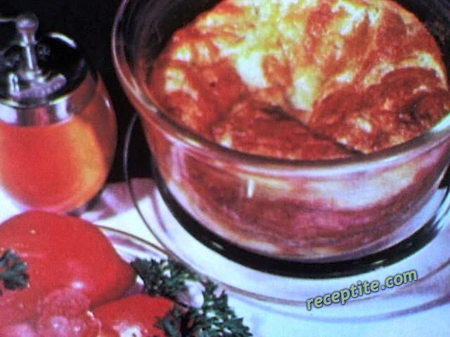 Снимки към Суфле с кашкавал и сух хляб
