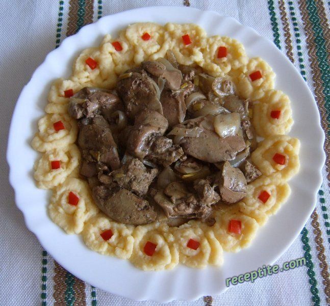 Снимки към Пилешки дробчета с гарам масала