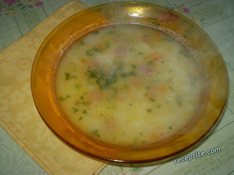 Снимки към Картофена супа с Русенско варено