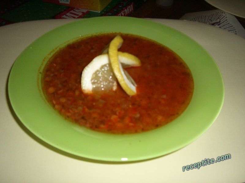 Снимки към Супа от леща с морков и чушка