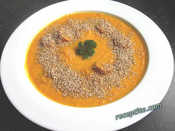 Снимки към Морковена супа с къри