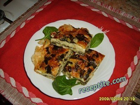 Снимки към Спаначник с готови кори