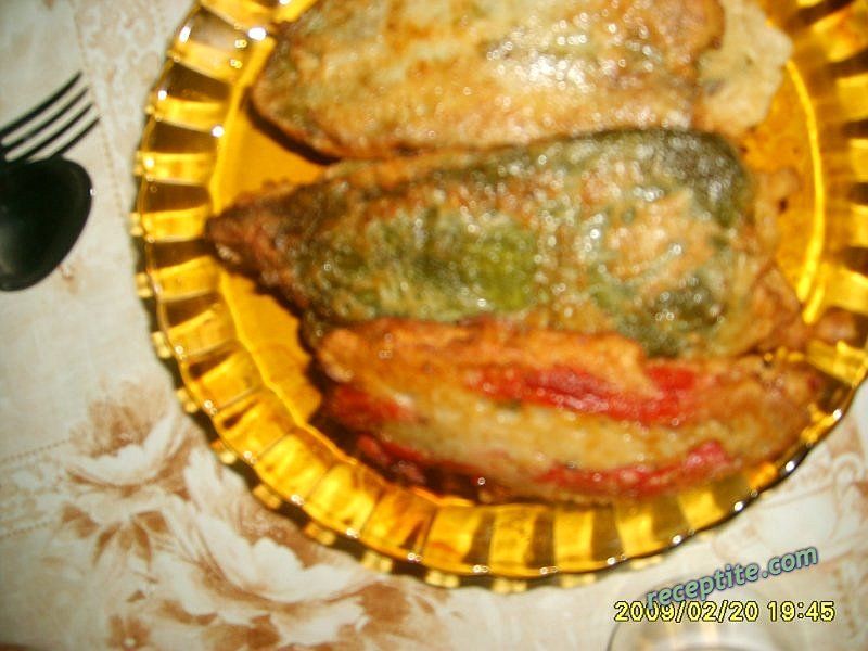 Снимки към Панирани печени чушки