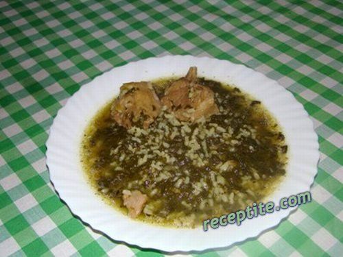 Снимки към Агнешко месо с ориз и лапад