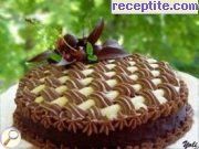 снимка 1 към рецепта Орехова торта с кафе в два цвята