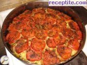 снимка 5 към рецепта Тиквички с лук и домати на фурна
