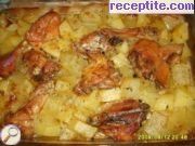 снимка 1 към рецепта Пиле с картофи а ла Мемка