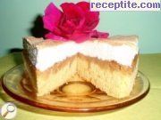 Торта с локумен крем и бяла глазура