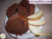 снимка 5 към рецепта Черен кекс с орехи