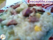 снимка 1 към рецепта Ориз с шунка и зеленчуци