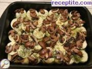 снимка 4 към рецепта Ястие с тиквички, картофи и гъби на фурна