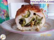 снимка 1 към рецепта Пилешко руло със зеленчуци и сирена