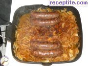 снимка 1 към рецепта Наденица с лук на тиган (Bratwurst in zwiebel)