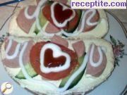 снимка 1 към рецепта Сандвичи Усмивка