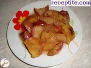 снимка 2 към рецепта Печени ябълки с мед и канела