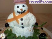снимка 4 към рецепта Снежен човек от сирене