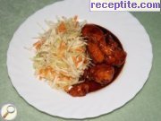 снимка 2 към рецепта Карамелизирано пиле със салата