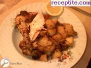 снимка 6 към рецепта Пиле с картофи на фурна
