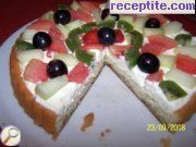 снимка 2 към рецепта Плодова торта