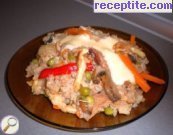 Пиле с ориз и зеленчуци в китайски стил