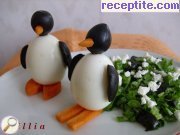 снимка 1 към рецепта Пингвини от яйца