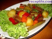 снимка 3 към рецепта Говеждо с картофи и зелен фасул